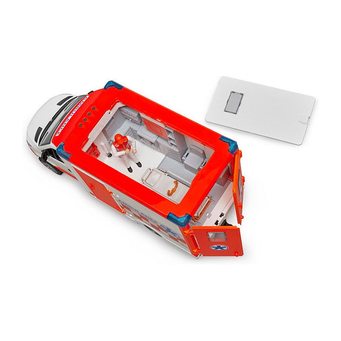 Bruder MB Sprinter Ambulanz con Conductor (Naranja/Blanco) Bruder MB Sprinter Ambulanz con Conductor (Naranja/Blanco)