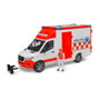 Bruder MB Sprinter Ambulanz con Conductor (Naranja/Blanco)