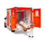 Bruder MB Sprinter Ambulanz con Conductor (Naranja/Blanco)