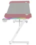 Mars Gaming MGD-X120RGB - Mesa Gaming con iluminación ARGB, soportes para auriculares y bebidas, gestión de cables, alfombrilla XXL incluida, 120x60 cm, color rosa