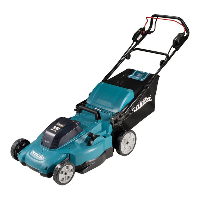 Makita DLM539PT2 Cortacésped a Batería 36V, Ancho de Corte 53.4 cm, para Césped de 500-1000 m², con Bolsa Recolectora 70L y Función Mulching Makita DLM539PT2 Cortacésped a Batería 36V, Ancho de Corte 53.4 cm, para Césped de 500-1000 m², con Bolsa Recolectora 70L y Función Mulching