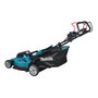 Makita DLM539PT2 Cortacésped a Batería 36V, Ancho de Corte 53.4 cm, para Césped de 500-1000 m², con Bolsa Recolectora 70L y Función Mulching