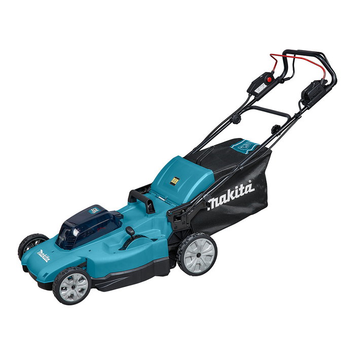 Makita DLM539PT2 Cortacésped a Batería 36V, Ancho de Corte 53.4 cm, para Césped de 500-1000 m², con Bolsa Recolectora 70L y Función Mulching Makita DLM539PT2 Cortacésped a Batería 36V, Ancho de Corte 53.4 cm, para Césped de 500-1000 m², con Bolsa Recolectora 70L y Función Mulching