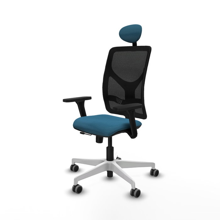 PIQUERAS Y CRESPO Silla de oficina Motilla con mecanismo Sincro/Traslack, Verde petróleo y Negro PIQUERAS Y CRESPO Silla de oficina Motilla con mecanismo Sincro/Traslack, Verde petróleo y Negro