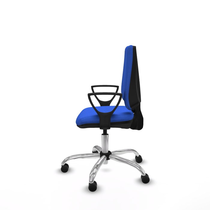 PIQUERAS Y CRESPO Silla de oficina Elche Azul con Brazos Fijos PIQUERAS Y CRESPO Silla de oficina Elche Azul con Brazos Fijos