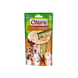 CHURU VET Snack para Perro Sabor Pollo, 4 Sticks de 14g