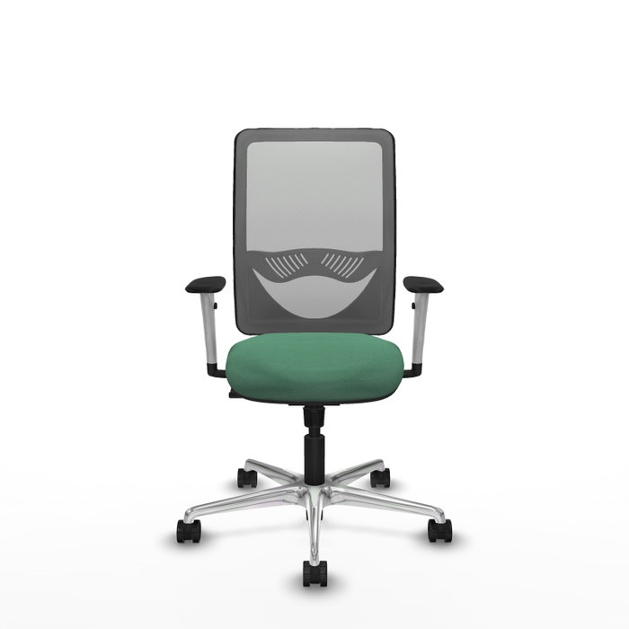 PIQUERAS Y CRESPO Silla de oficina Zulema con mecanismo Sincro, Verde esmeralda y Gris PIQUERAS Y CRESPO Silla de oficina Zulema con mecanismo Sincro, Verde esmeralda y Gris