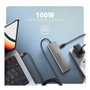 Axagon HMC-5H Hub USB-C 3.2 Gen 1 con 3x USB-A, HDMI 4K y PD 100W - Silber