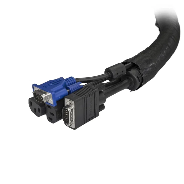 StarTech Manga de Gestión de Cables de 2m Negra