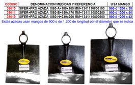 SIFER SIFER+PRO AZADA 1080-B 180x170 MM