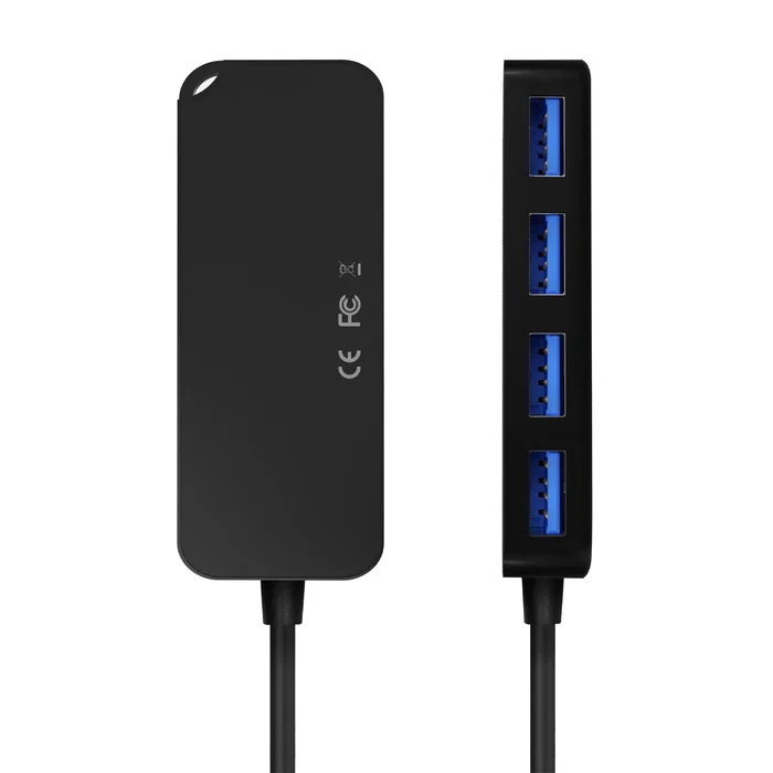 Aisens Hub USB 3.0 A106-0713 con 4 Puertos Tipo A, Negro Aisens Hub USB 3.0 A106-0713 con 4 Puertos Tipo A, Negro