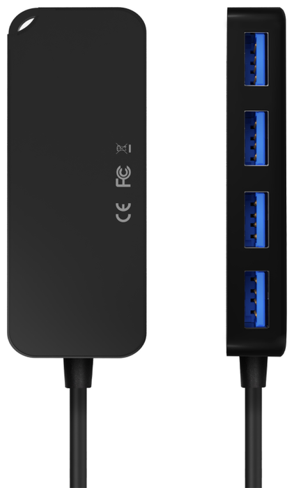 Aisens Hub USB 3.0 A106-0713 4 Puertos Negro 15cm Aisens Hub USB 3.0 A106-0713 4 Puertos Negro 15cm