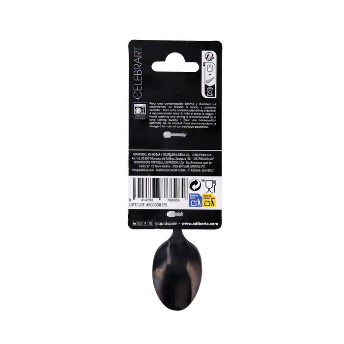 Set 4 Cucharas Postre Acero Inox Celebrart Quid 1,8 mm-14 cm