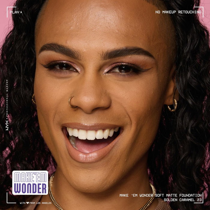 Nyx Professional Make Up Make ''Em Wonder™ Soft Matte Foundation 23-Golden Caramel