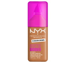 NYX Professional Make Up Foundation #23 Golden Caramel 30 ml - Base de Maquillaje con Vitamina C y Ácido Hialurónico, Cobertura Mate Duradera 24h