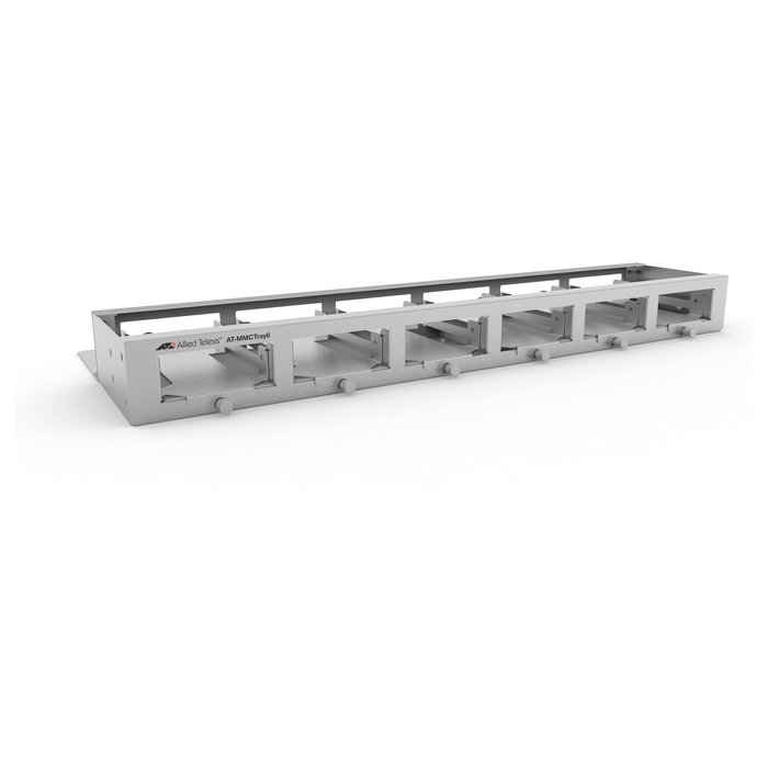 Allied Telesis AT-MMCTRAY6 Bandeja de montaje en rack 1RU para 6 convertidores de medios serie MMC Allied Telesis AT-MMCTRAY6 Bandeja de montaje en rack 1RU para 6 convertidores de medios serie MMC