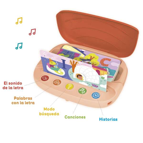 Diset Juego Educativo Yo Aprendo las Letras - Maletín con Sonido y 14 Láminas - Para Niños de 2 Años en Adelante
