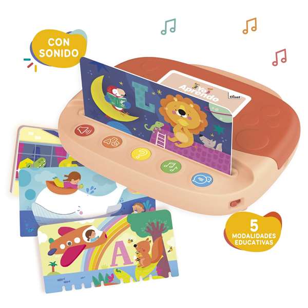 Diset Juego Educativo Yo Aprendo las Letras - Maletín con Sonido y 14 Láminas - Para Niños de 2 Años en Adelante