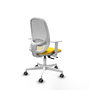 PIQUERAS Y CRESPO Silla de oficina Cilanco Amarillo y Blanco