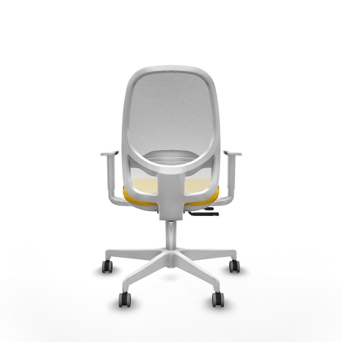 PIQUERAS Y CRESPO Silla de oficina Cilanco Amarillo y Blanco