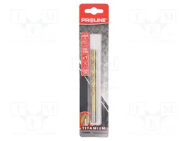 PROLINE Broca para metal de 9 mm HSS-R con revestimiento de TIN
