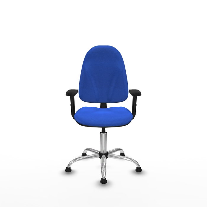 PIQUERAS Y CRESPO Silla de oficina Algarra Azul con Brazos 2D PIQUERAS Y CRESPO Silla de oficina Algarra Azul con Brazos 2D