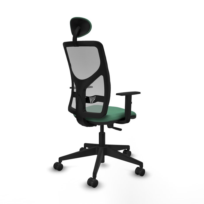 PIQUERAS Y CRESPO Silla de oficina Motilla con mecanismo Sincro Verde esmeralda y Gris PIQUERAS Y CRESPO Silla de oficina Motilla con mecanismo Sincro Verde esmeralda y Gris