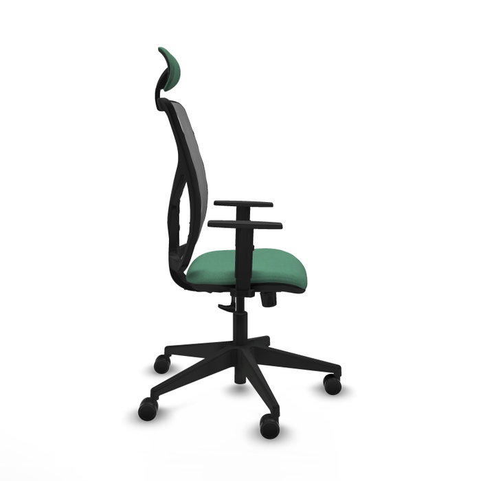 PIQUERAS Y CRESPO Silla de oficina Motilla con mecanismo Sincro Verde esmeralda y Gris PIQUERAS Y CRESPO Silla de oficina Motilla con mecanismo Sincro Verde esmeralda y Gris
