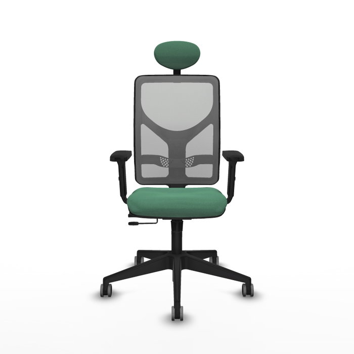 PIQUERAS Y CRESPO Silla de oficina Motilla con mecanismo Sincro/Traslack Verde esmeralda