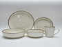 DKD Home Decor Plato de Gres Esmaltado Beige 21,5x21,5x2,4 cm