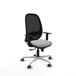 PIQUERAS Y CRESPO Silla de oficina Cilanco Gris claro y Negro