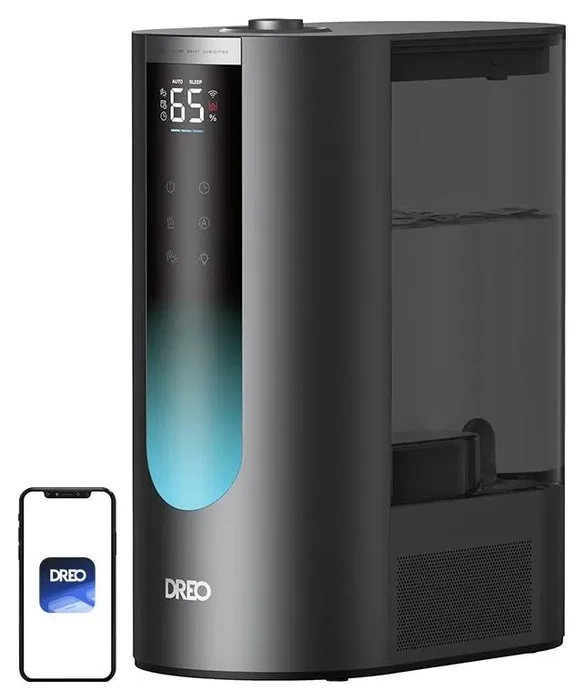 DREO Humidificador DR-HM813S de 6L en Plata, Inteligente con LED
