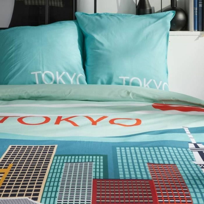 Today Juego de cama JAVA Estampado Tokio Azul 240x220 cm Today Juego de cama JAVA Estampado Tokio Azul 240x220 cm