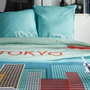 Today Juego de cama JAVA Estampado Tokio Azul 240x220 cm