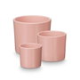 Ibergarden Set de 3 Macetas Cilindro Rosa Mate