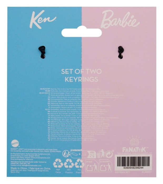FaNaTtik Barbie & Ken Twin Box Juego de Llaveros