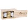 Home Deco Factory Set de 2 Velas de Flores Primaverales y Orquídea Blanca
