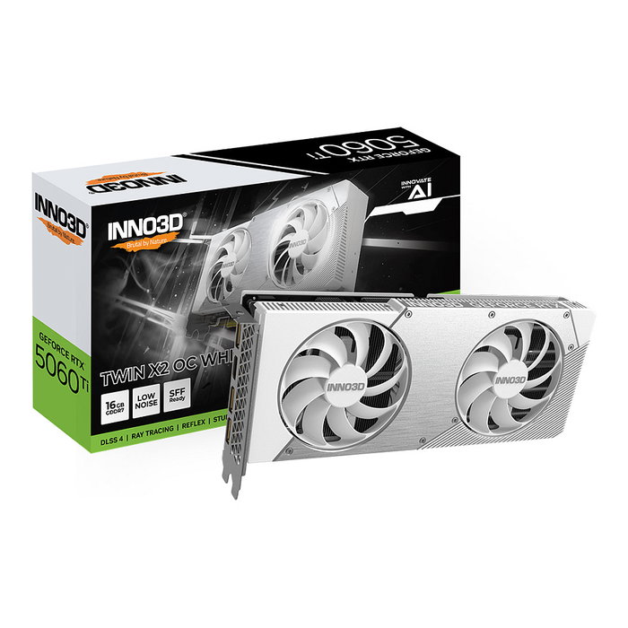 Inno3D RTX 5060 Ti 16GB GDDR7 Twin X2 OC White