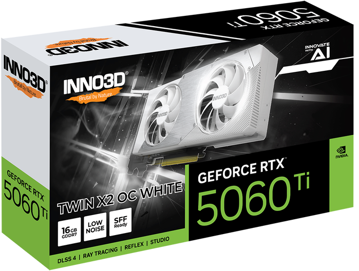 Inno3D GeForce RTX 5060 Ti TWIN X2 OC WHITE 16GB GDDR7