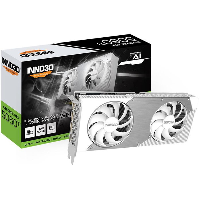 Inno3D GeForce RTX 5060 Ti TWIN X2 OC WHITE 16GB GDDR7