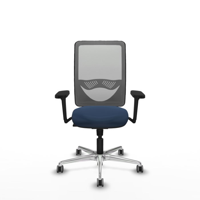 PIQUERAS Y CRESPO Silla de oficina Zulema con mecanismo Sincro, Azul marino y Gris PIQUERAS Y CRESPO Silla de oficina Zulema con mecanismo Sincro, Azul marino y Gris
