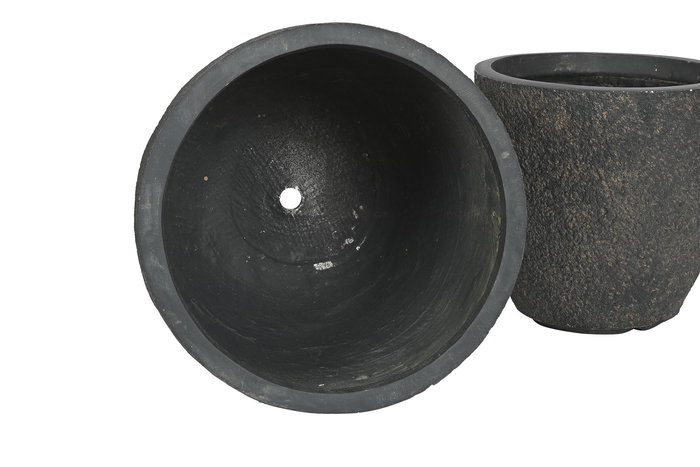 Macetero DKD Home Decor Gris 44.5 x 41 x 44.5 cm Set de 4