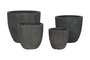 Macetero DKD Home Decor Gris 44.5 x 41 x 44.5 cm Set de 4