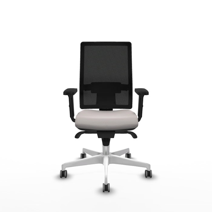 PIQUERAS Y CRESPO Silla de oficina Horna con mecanismo Sincro, Blanco y Negro PIQUERAS Y CRESPO Silla de oficina Horna con mecanismo Sincro, Blanco y Negro