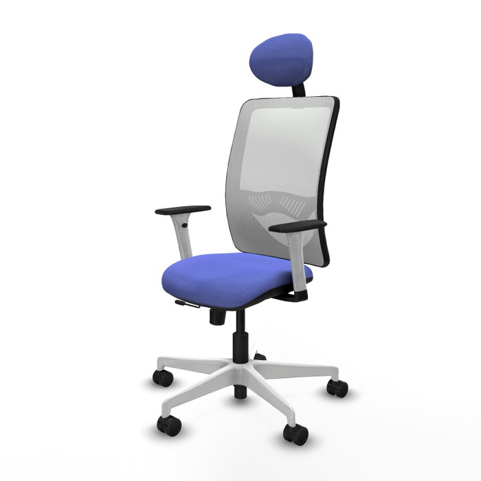 PIQUERAS Y CRESPO Silla de oficina Zulema con Mecanismo Sincro/Traslack, Azul claro y Blanco PIQUERAS Y CRESPO Silla de oficina Zulema con Mecanismo Sincro/Traslack, Azul claro y Blanco