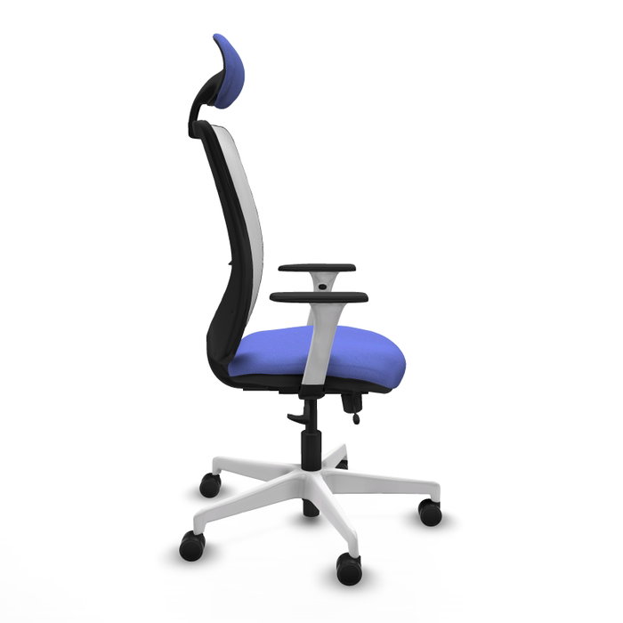 PIQUERAS Y CRESPO Silla de oficina Zulema con Mecanismo Sincro/Traslack, Azul claro y Blanco PIQUERAS Y CRESPO Silla de oficina Zulema con Mecanismo Sincro/Traslack, Azul claro y Blanco