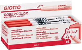 GIOTTO Robercolor Rotulador Rojo para Pizarra Blanca, Pack de 12