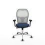 PIQUERAS Y CRESPO Silla de oficina Jorquera Azul marino y Blanco