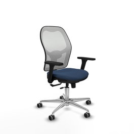 PIQUERAS Y CRESPO Silla de oficina Jorquera Azul marino y Blanco
