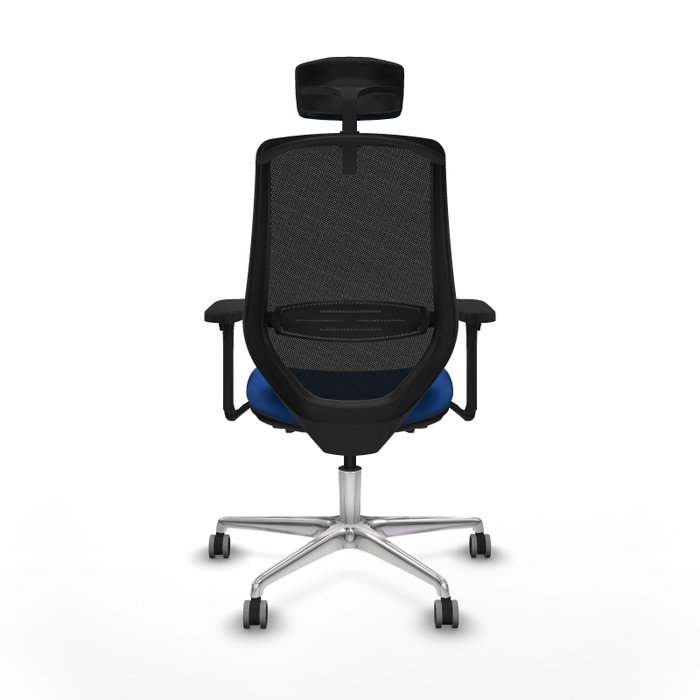 PIQUERAS Y CRESPO Silla de oficina Mardos con mecanismo Sincro/Traslack Azul y Negro